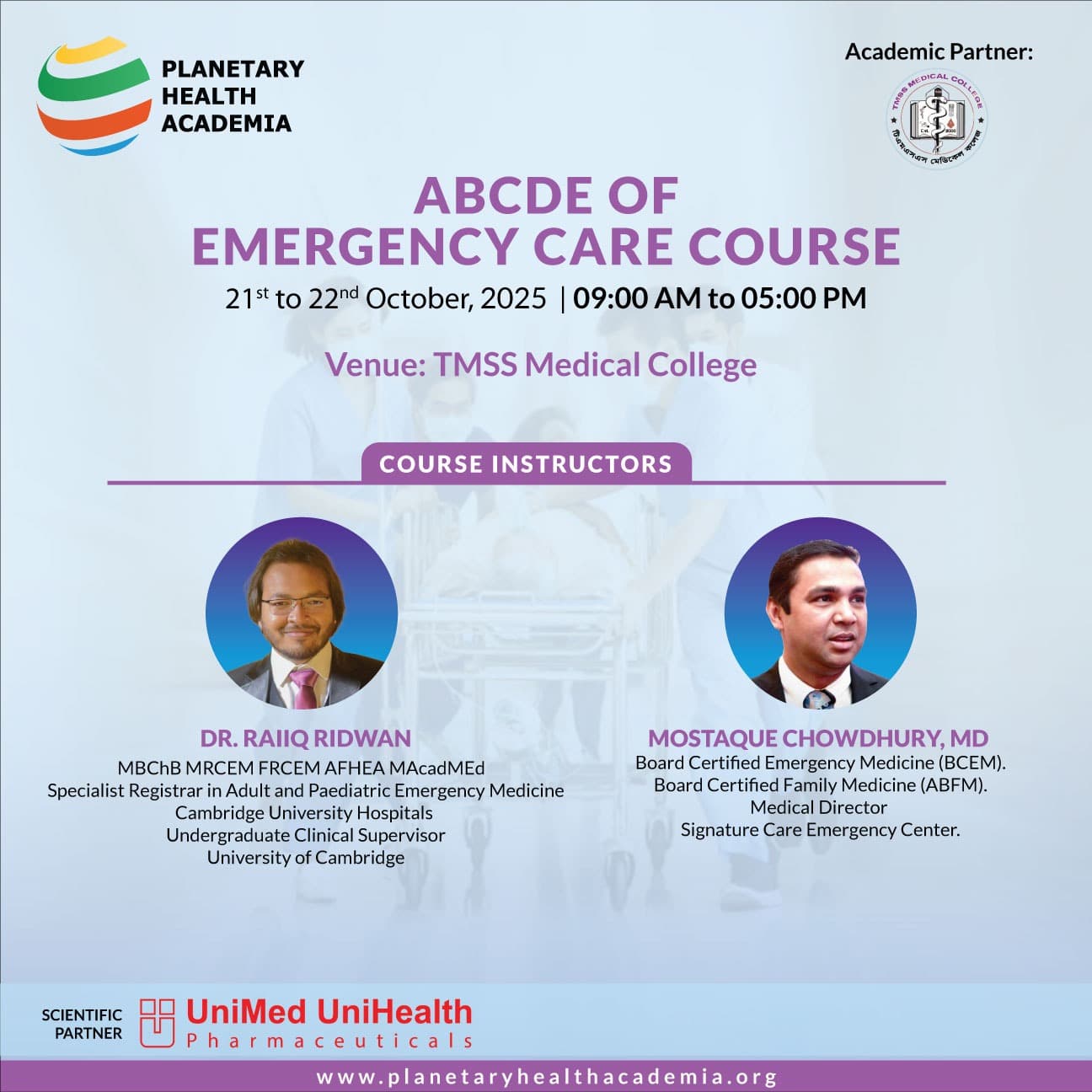 ABCDE of Emergency Care Routine, TMSS