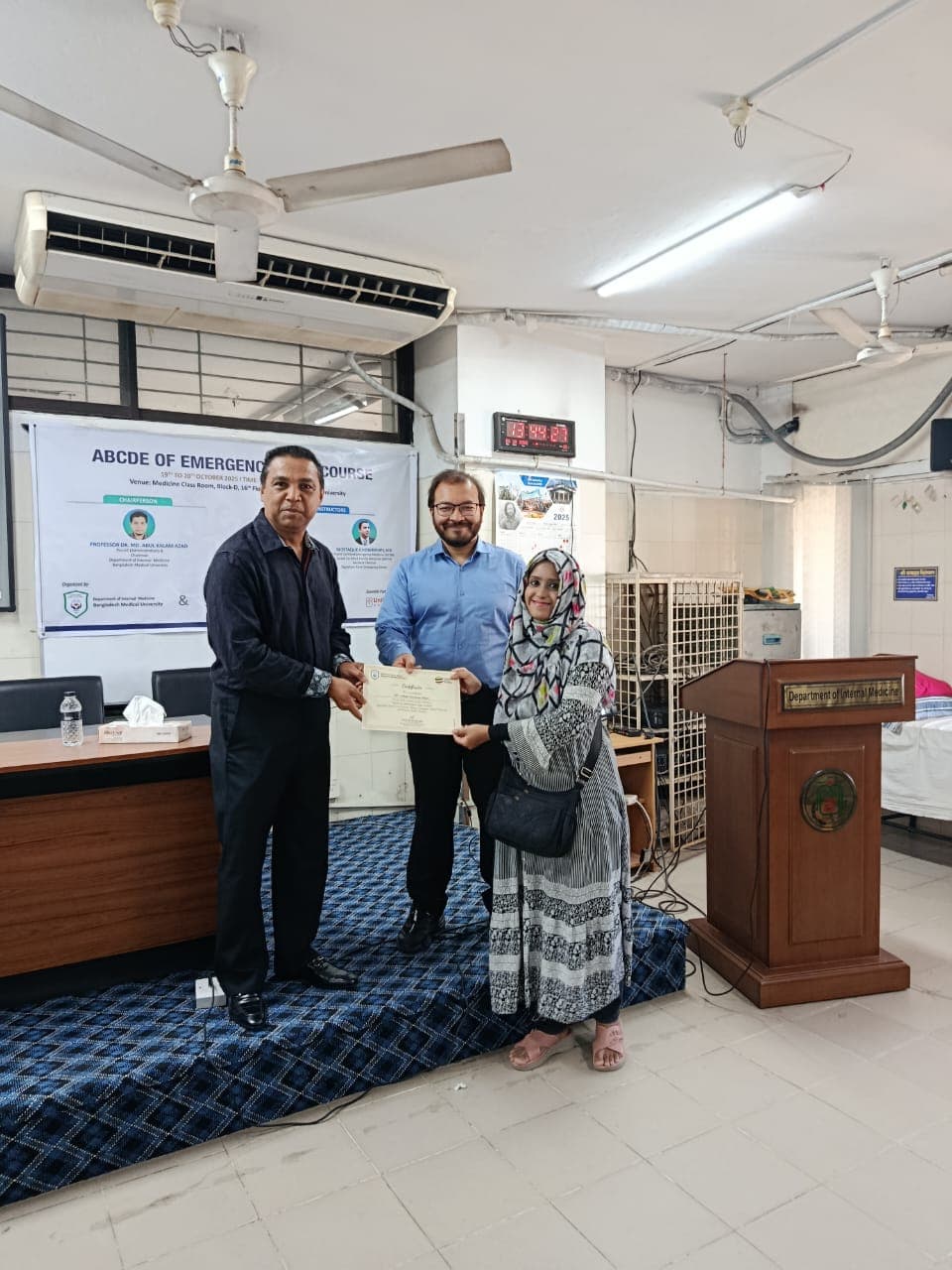 “ABCDE of Emergency Care Course” at Bangladesh Medical University